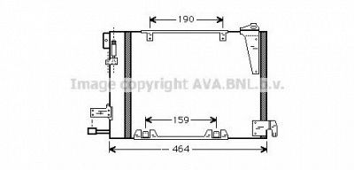 AVA QUALITY COOLING ola5250 -  Конденсатор, кондиционер